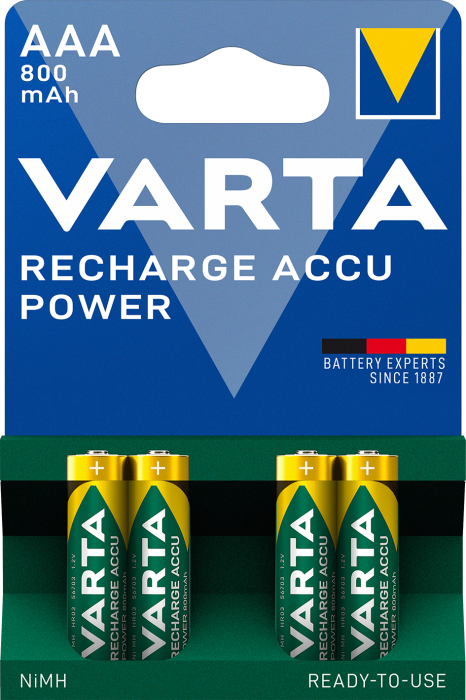Аккумулятор Varta ACCU AAA 800 mAh 4 шт. (1774848666)