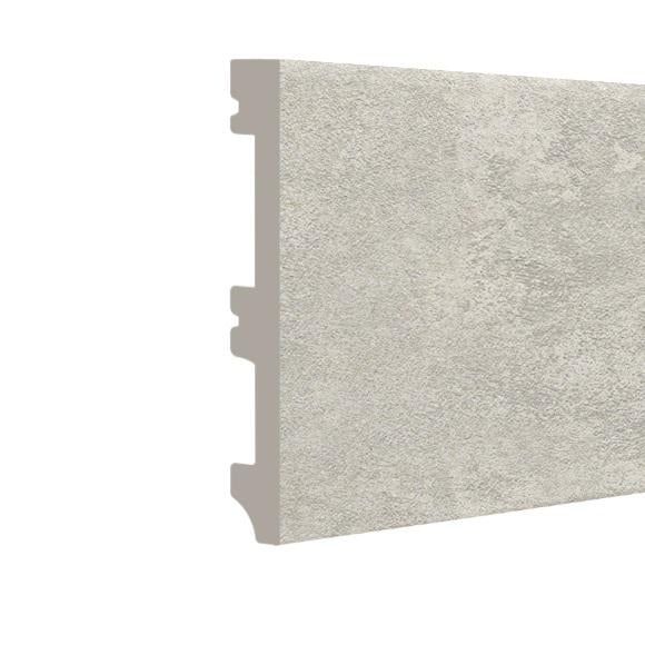 Плинтус дюрополимерный 100х10х2500 мм Светлый бетон (10010P-20175)