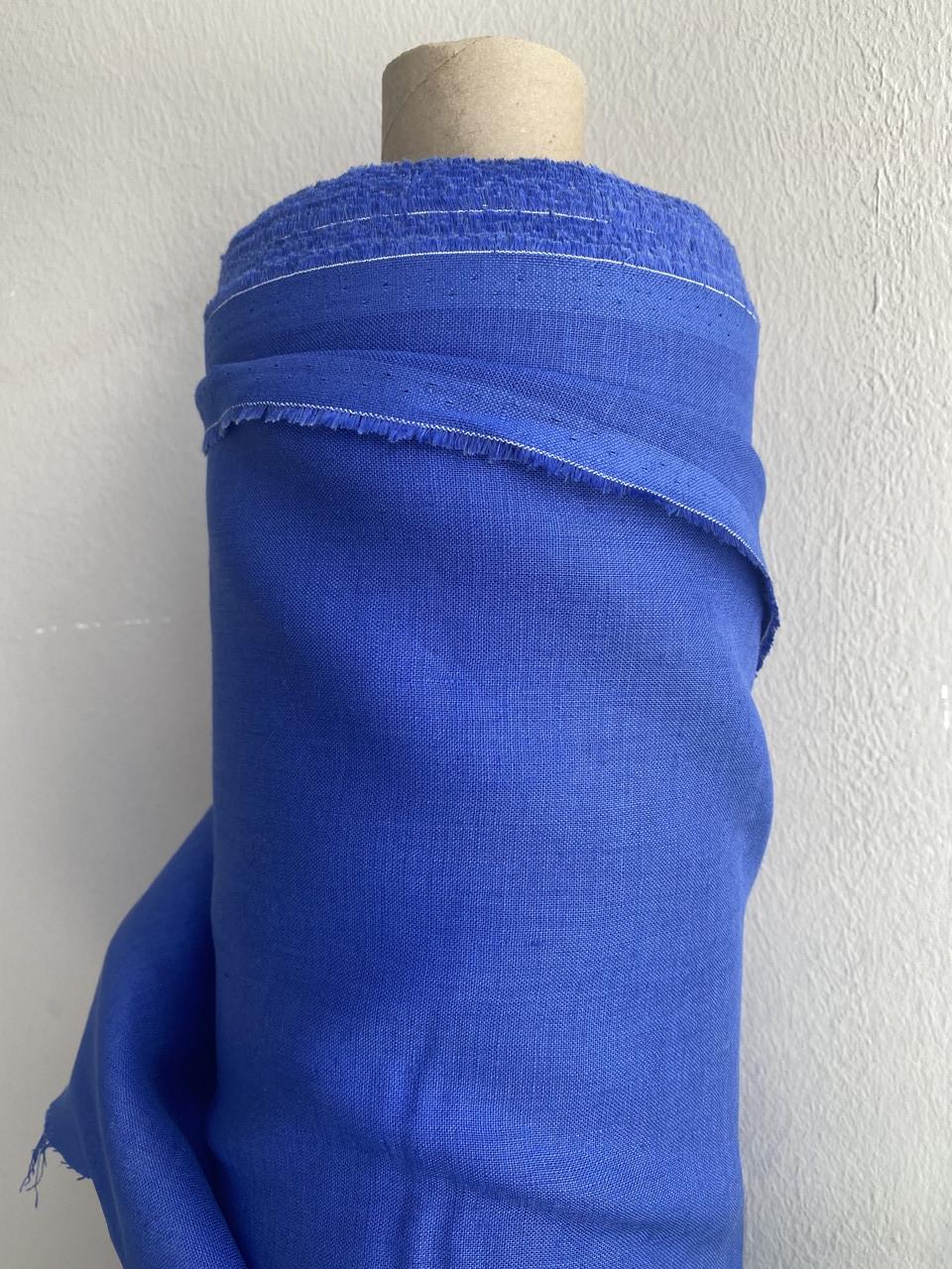 Ткань рубашечно-платьевая LINEN PLUS льняная 143 см 194/1560 Электрик - фото 1 Ткань рубашечно-платьевая LINEN PLUS льняная 143 см 194/1560 Электрик - фото 1