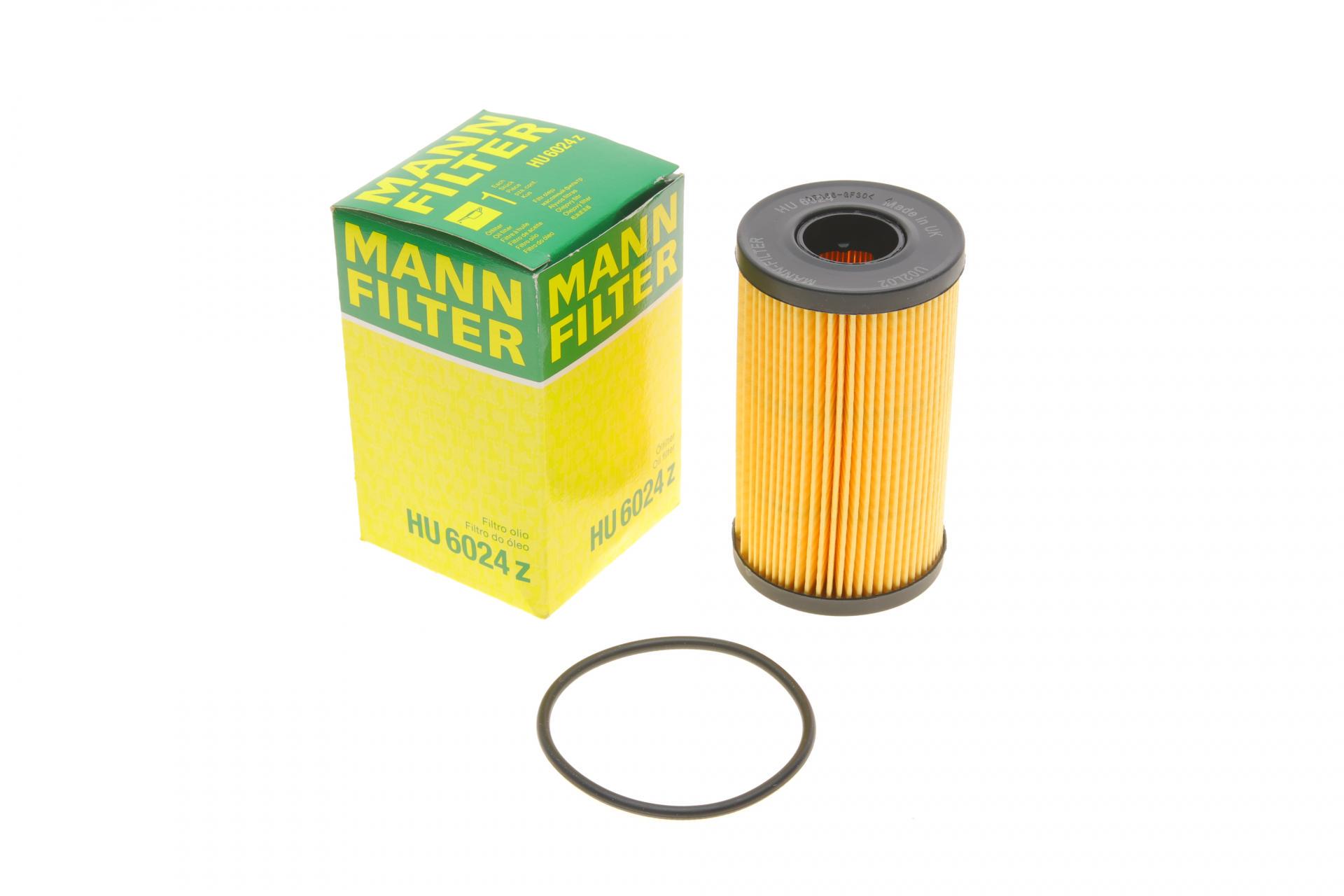 Фильтр масляный Mann-Filter для Land Rover Discovery Sport 2,0 D 14- (HU 6024 Z)