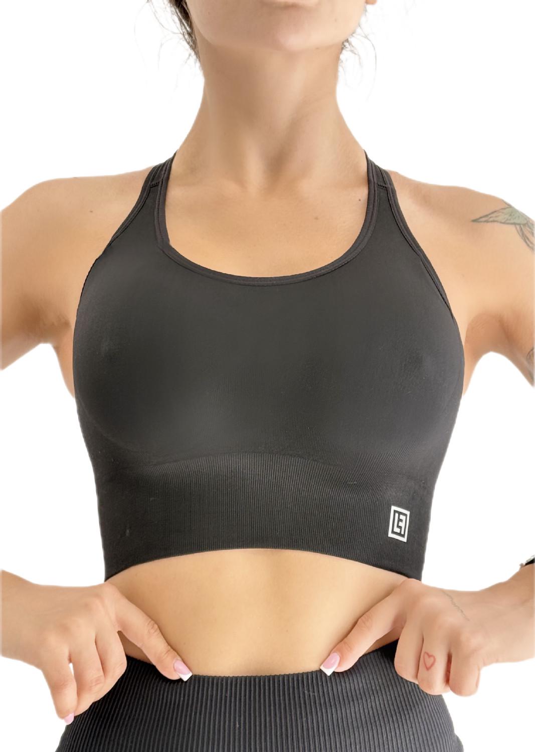 Топ спортивный для фитнеса LILAFIT пуш ап S Черный (LFB000024) Топ спортивный для фитнеса LILAFIT пуш ап S Черный (LFB000024)