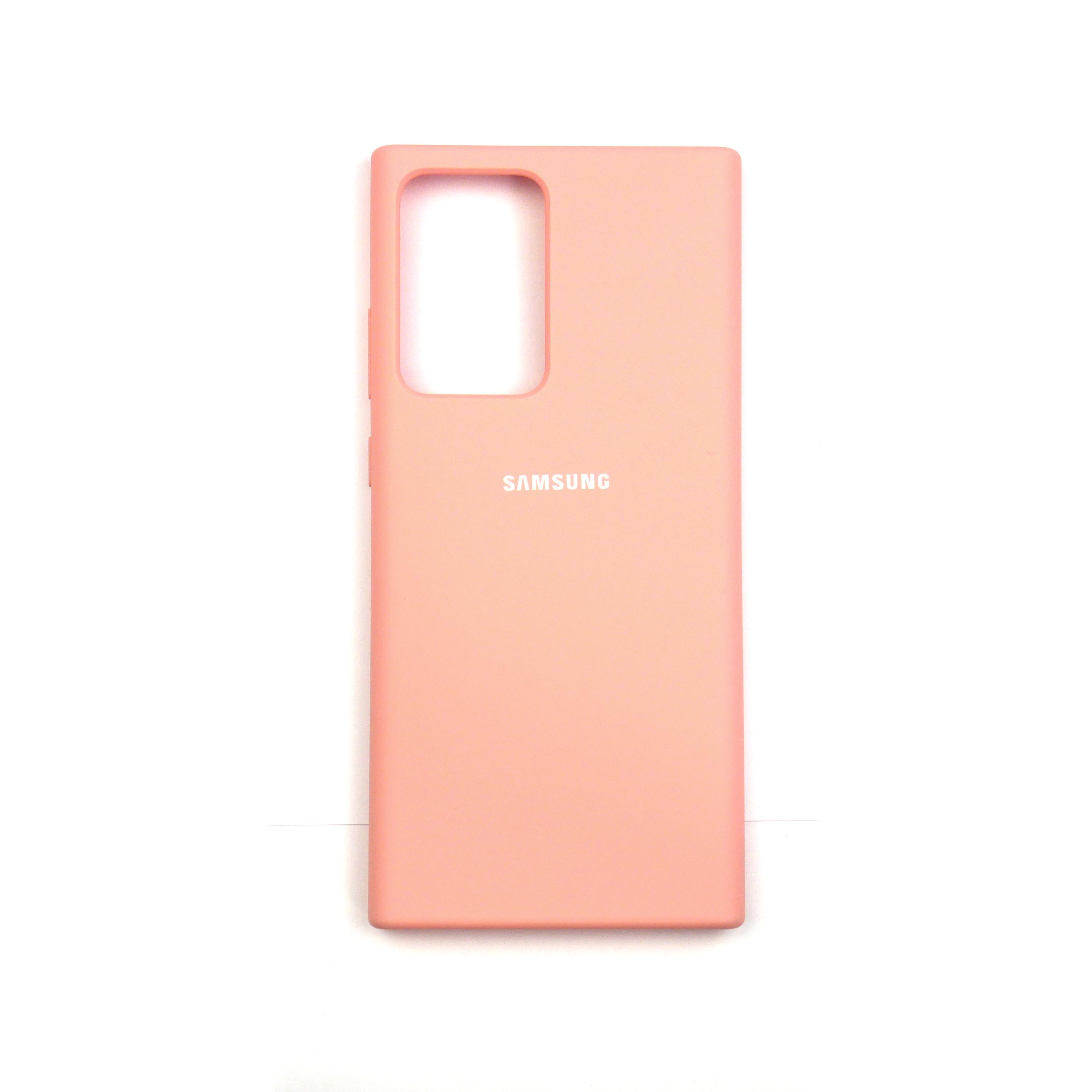 Чехол Jelly Silicone Case Samsung Note 20 Ultra Peach Pink (35)