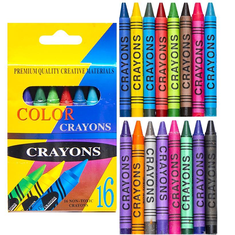 Воскові олівці Color-it CRAYONS 2016A 16 кольорів (RLT25265)