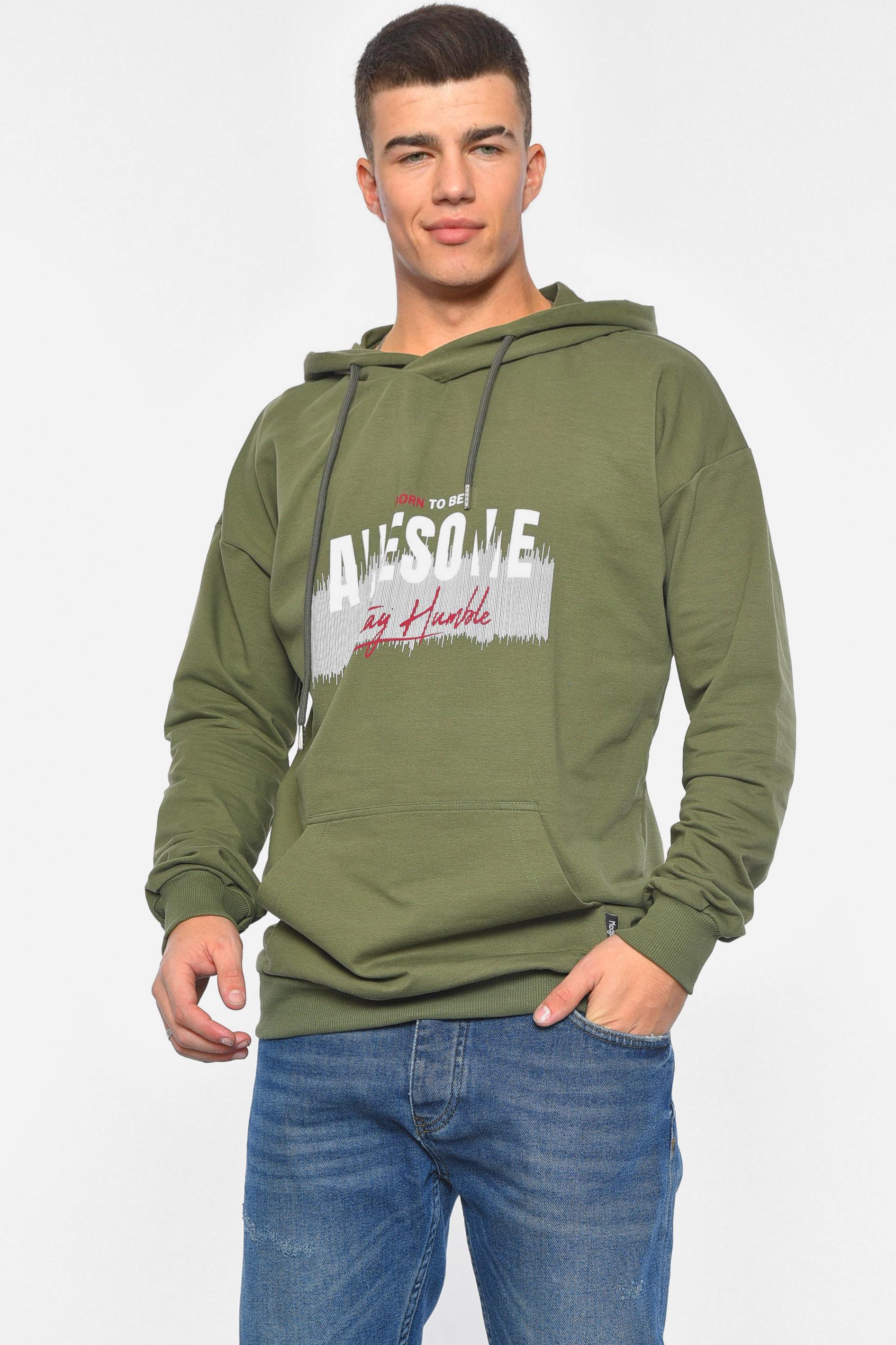 Худи мужское S Хаки (189687)