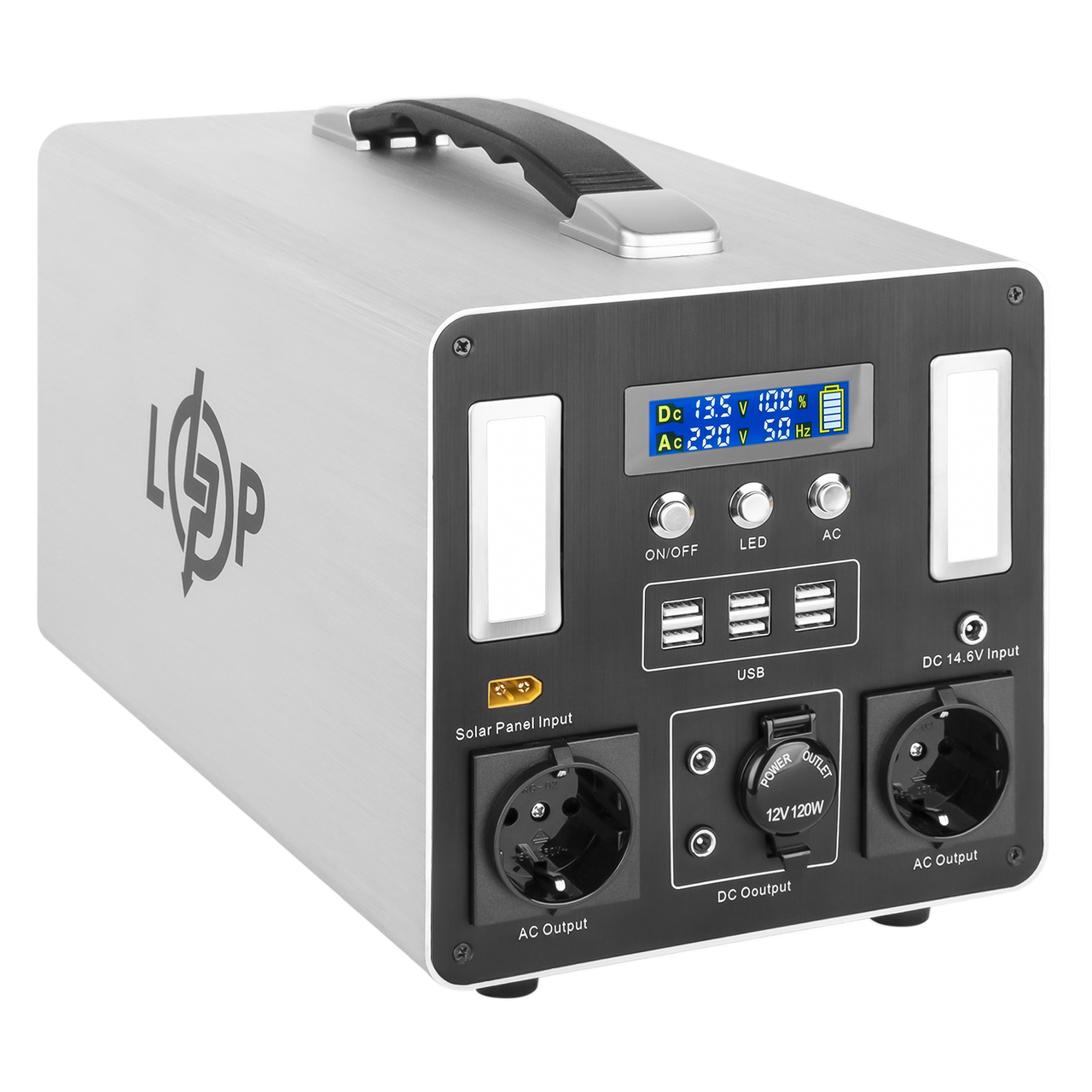 Зарядная станция портативная LP CHARGER MPPT 1000 Max 1000W 960Wh многофункциональная - фото 2