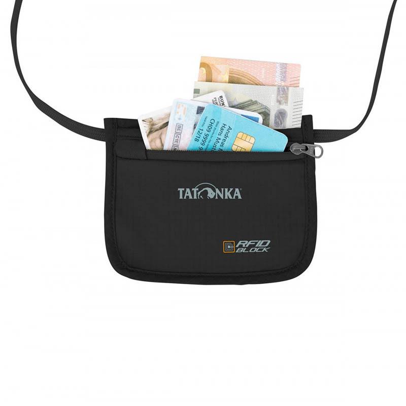 Кошелек нательный Tatonka Skin ID Pocket RFID Black (TAT 2902.040) - фото 4