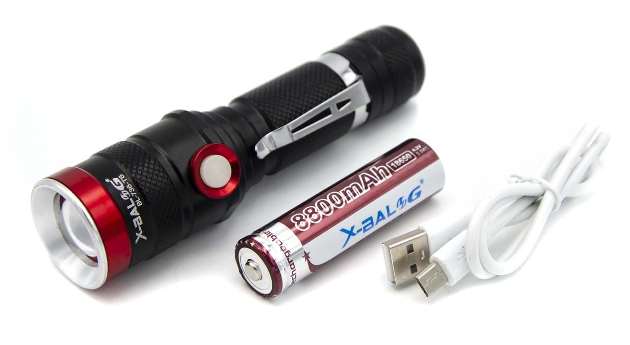 Фонарь X-balog BL-736 T6 Zoom USB (t2311) Фонарь X-balog BL-736 T6 Zoom USB (t2311)