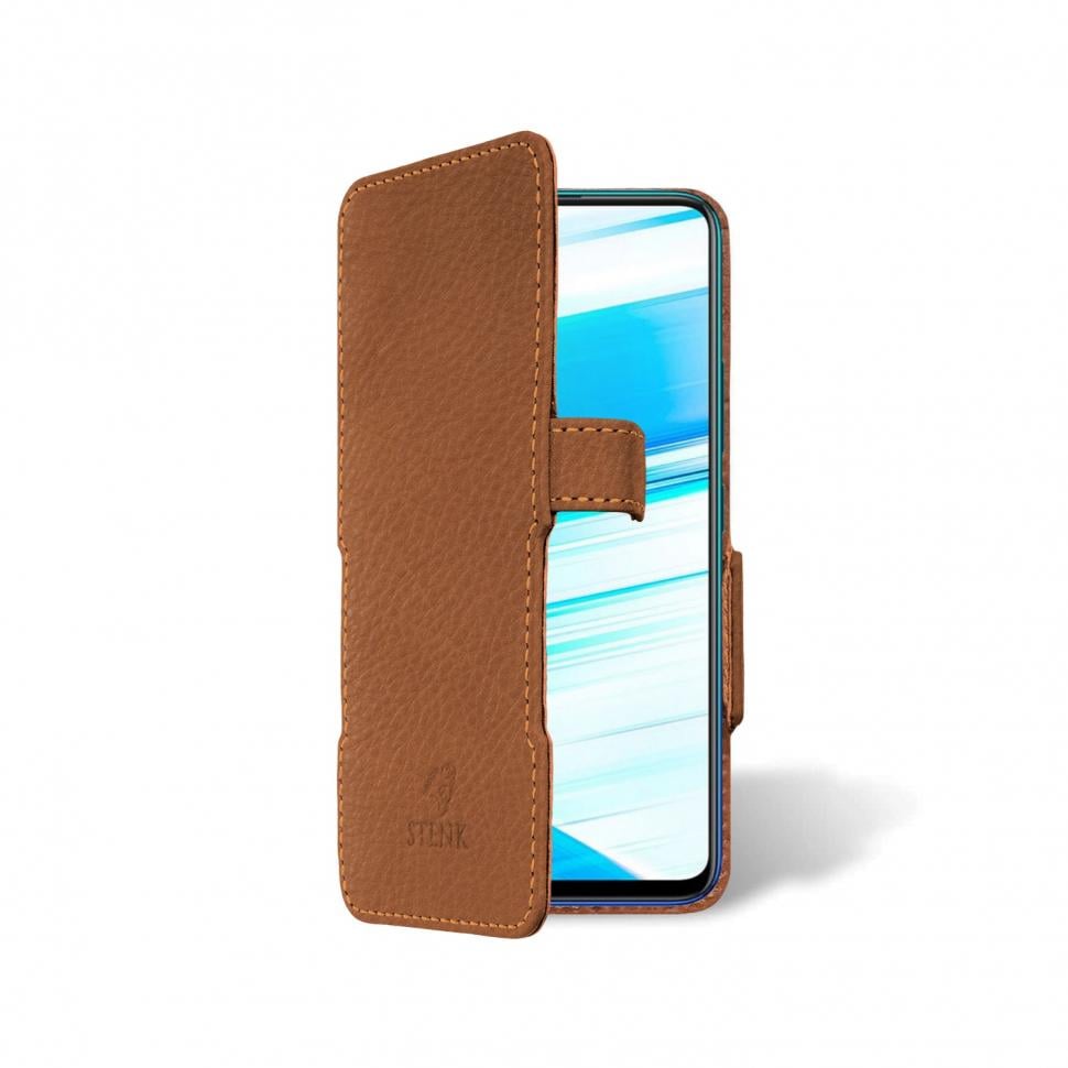 Чехол книжка Stenk Prime для Vivo Z5x Коричневый (63685)