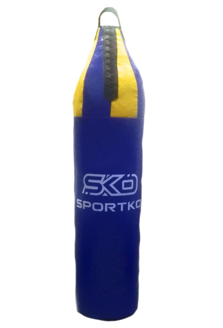 Мешок боксерский Sportko МП7 Шлемообразный ПВХ 80х24 см 10 кг со стропой Синий (6936116105050)
