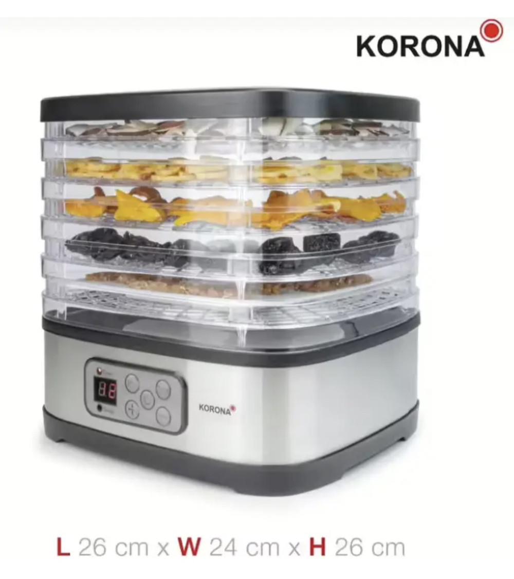 Дегидратор Korona на 5 полок для сушки овощей и фруктов мощностью 240 Вт с механическим управлением - фото 2 Дегидратор Korona на 5 полок для сушки овощей и фруктов мощностью 240 Вт с механическим управлением - фото 2