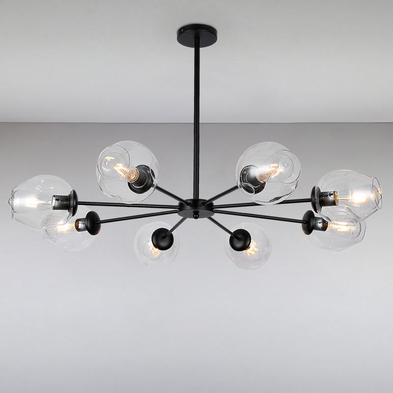 Люстра подвесная молекула Light House LS-15179-8 Черный
