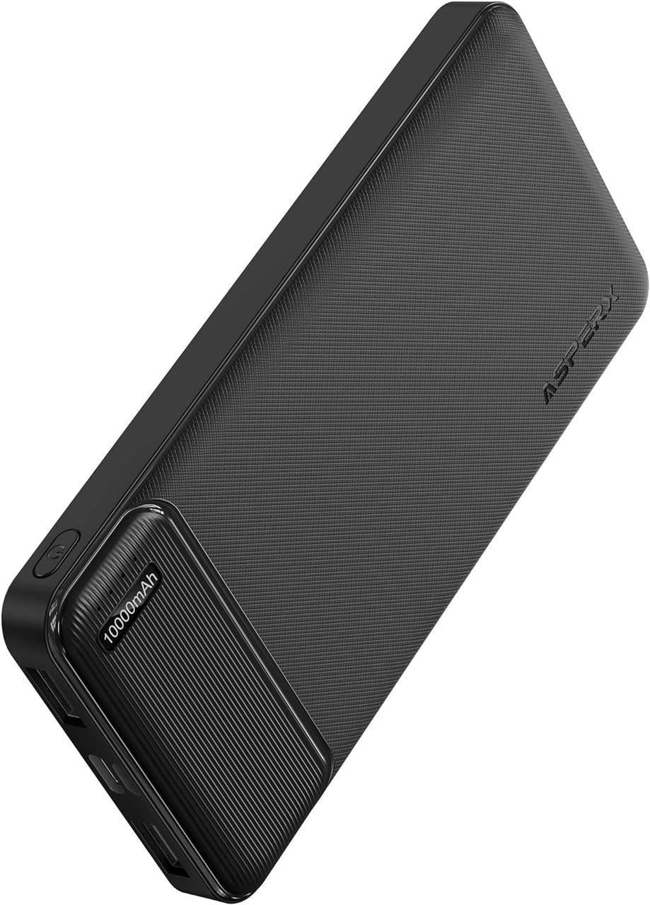 Зарядное устройство портативное AsperX Power Bank быстрая зарядка 10 000 мАч вход и выход