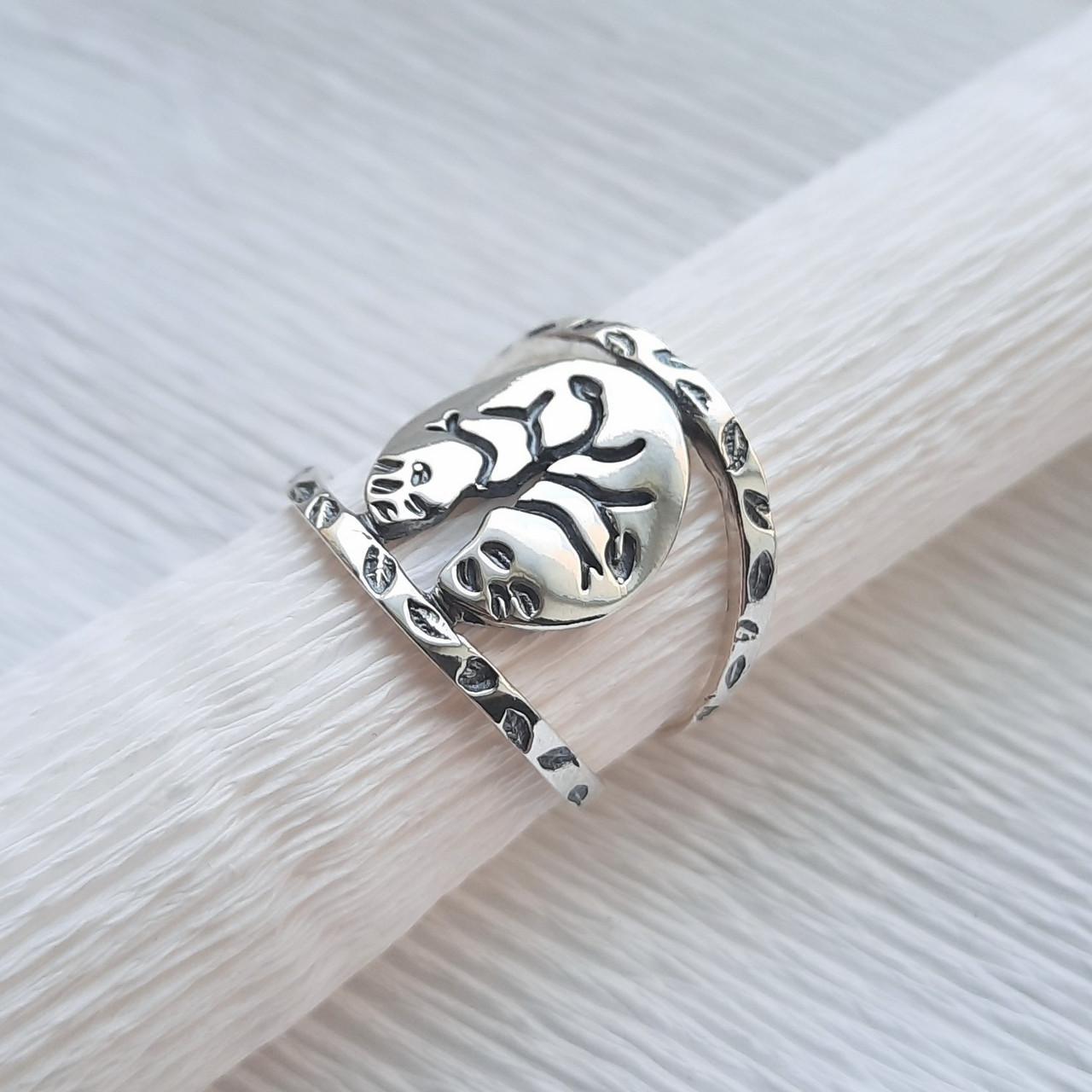 Серебряное кольцо Дерево жизни р. 20 (145к200)
