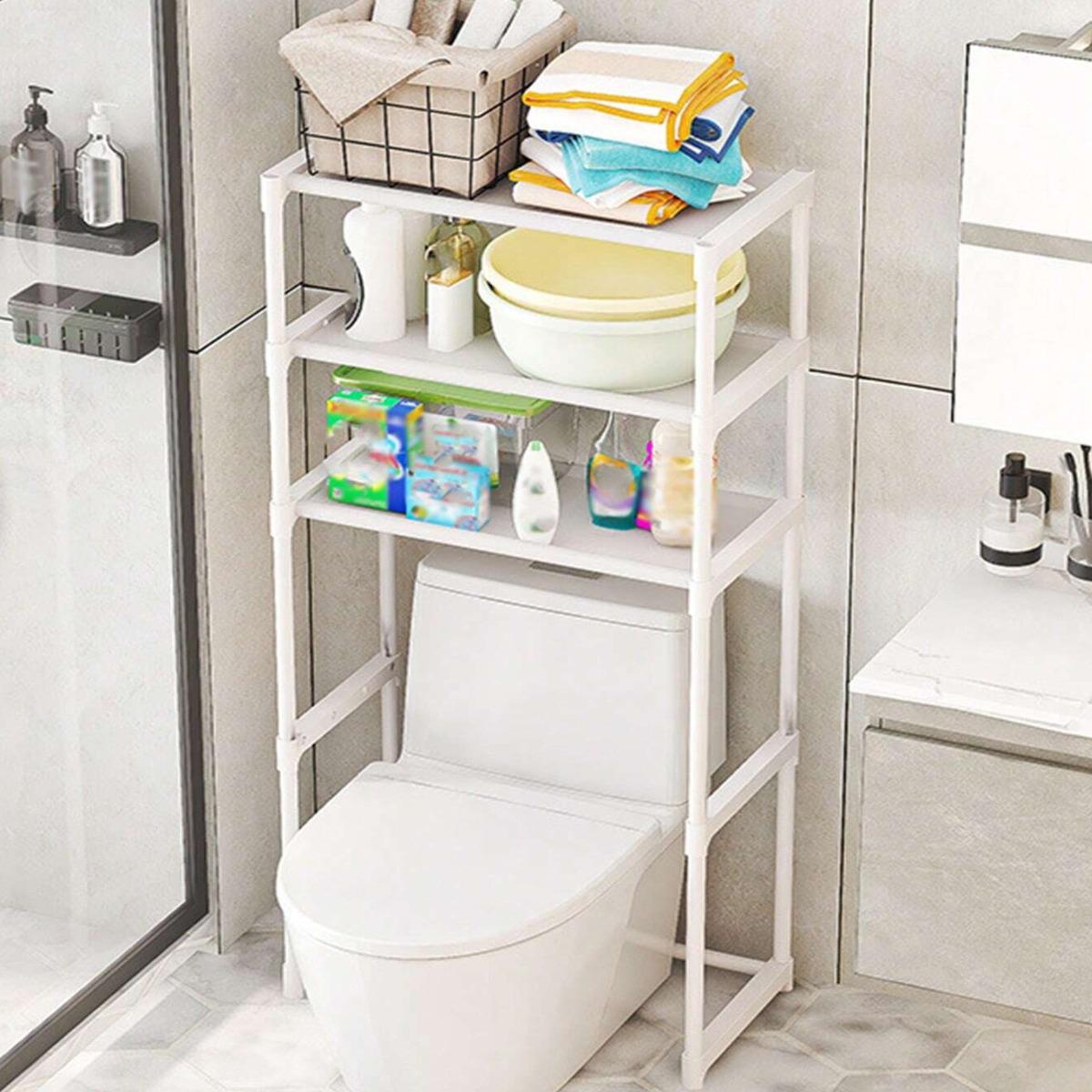 Полка стеллаж напольная Toilet Rack над унитазом 56х24х154 см (R30893)