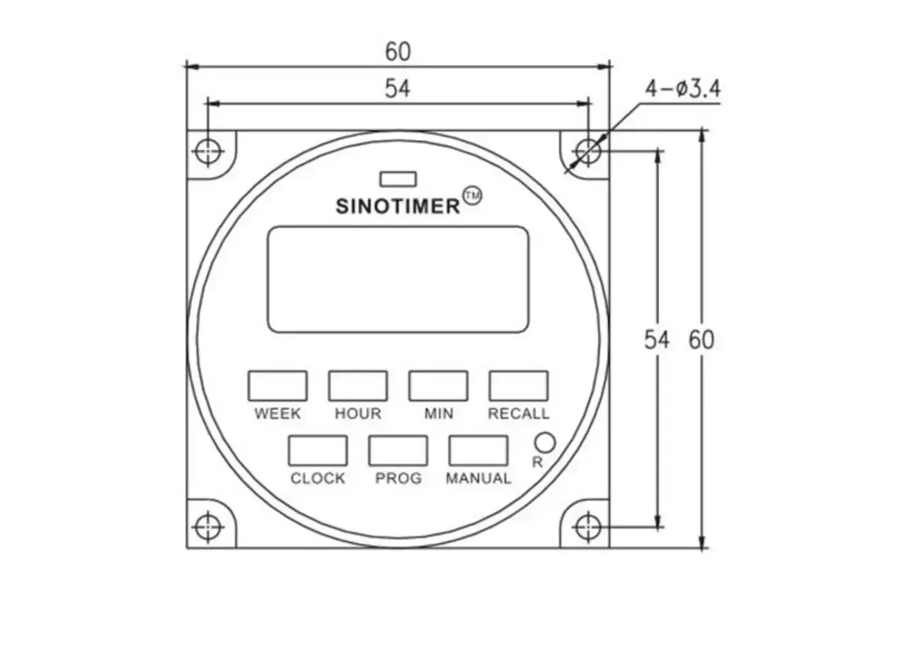 Таймер недельный Sinotimer TM618sH-2 переменного тока 220V Белый (2676800900) - фото 4 Таймер недельный Sinotimer TM618sH-2 переменного тока 220V Белый (2676800900) - фото 4