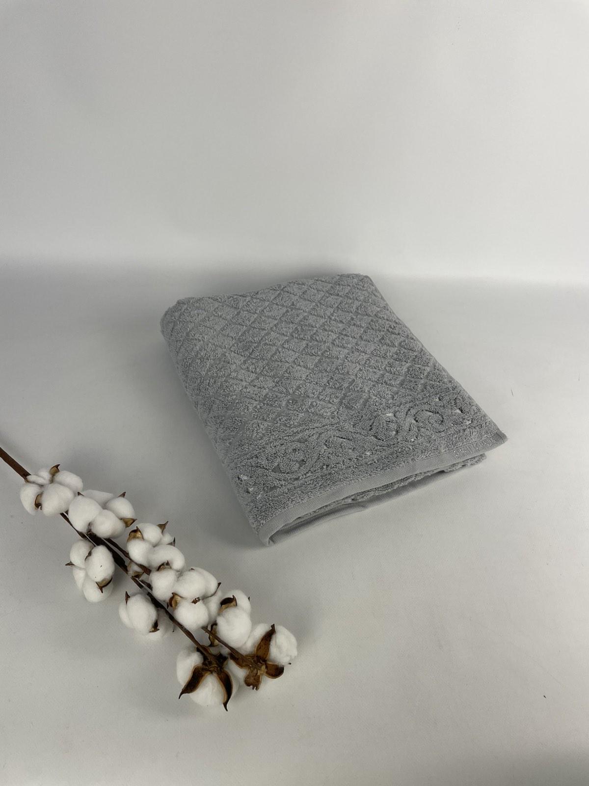 Полотенце Philippus Delux Cotton Ibiza Е963 70х140 см Серый (CN37292)