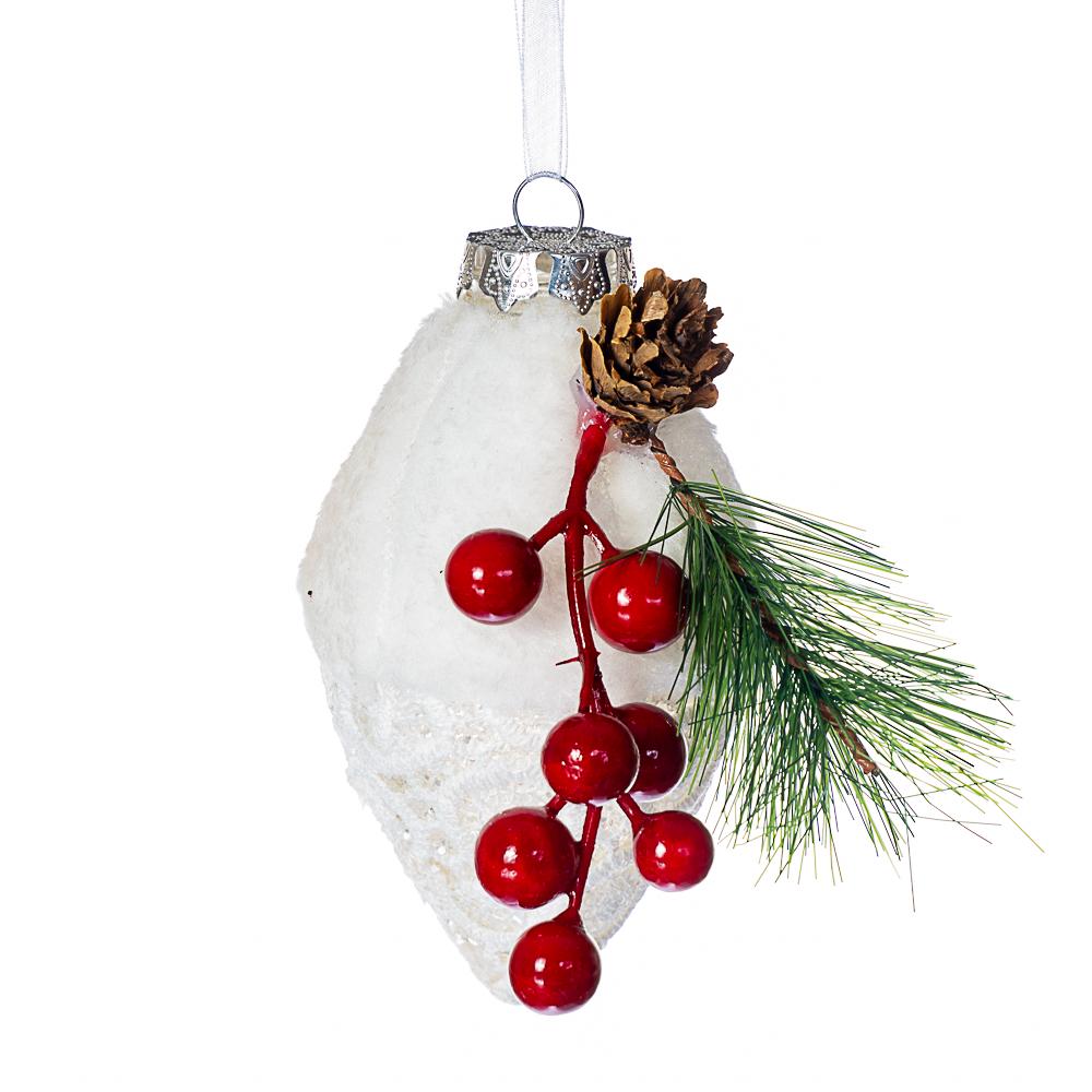 Игрушка на елку Elisey Кружевный кристалл Серебряный (NH-106-K-75)