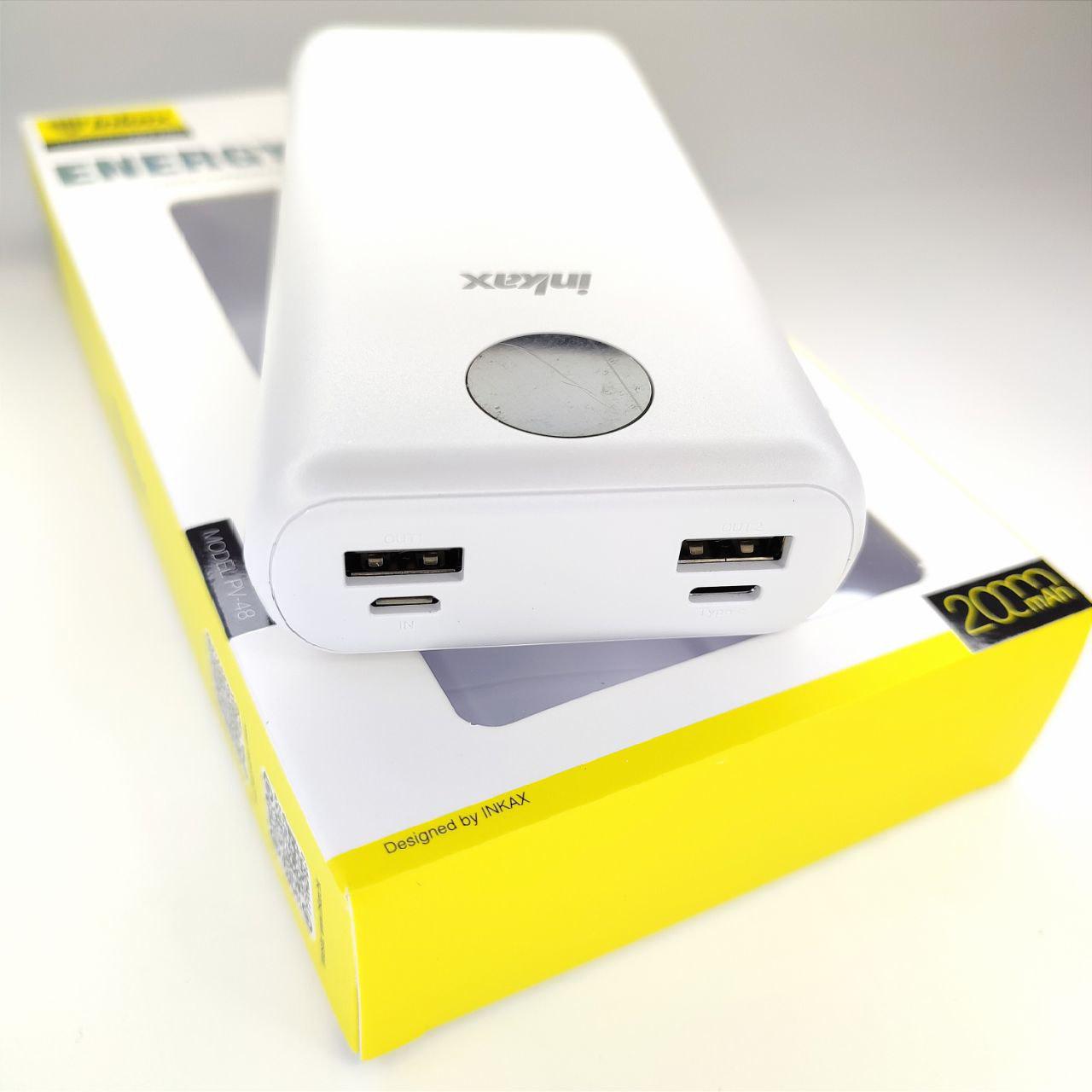 Повербанк Inkax PV-48 20000 mAh с циферблатом без шнура 2 выхода (1128) - фото 4