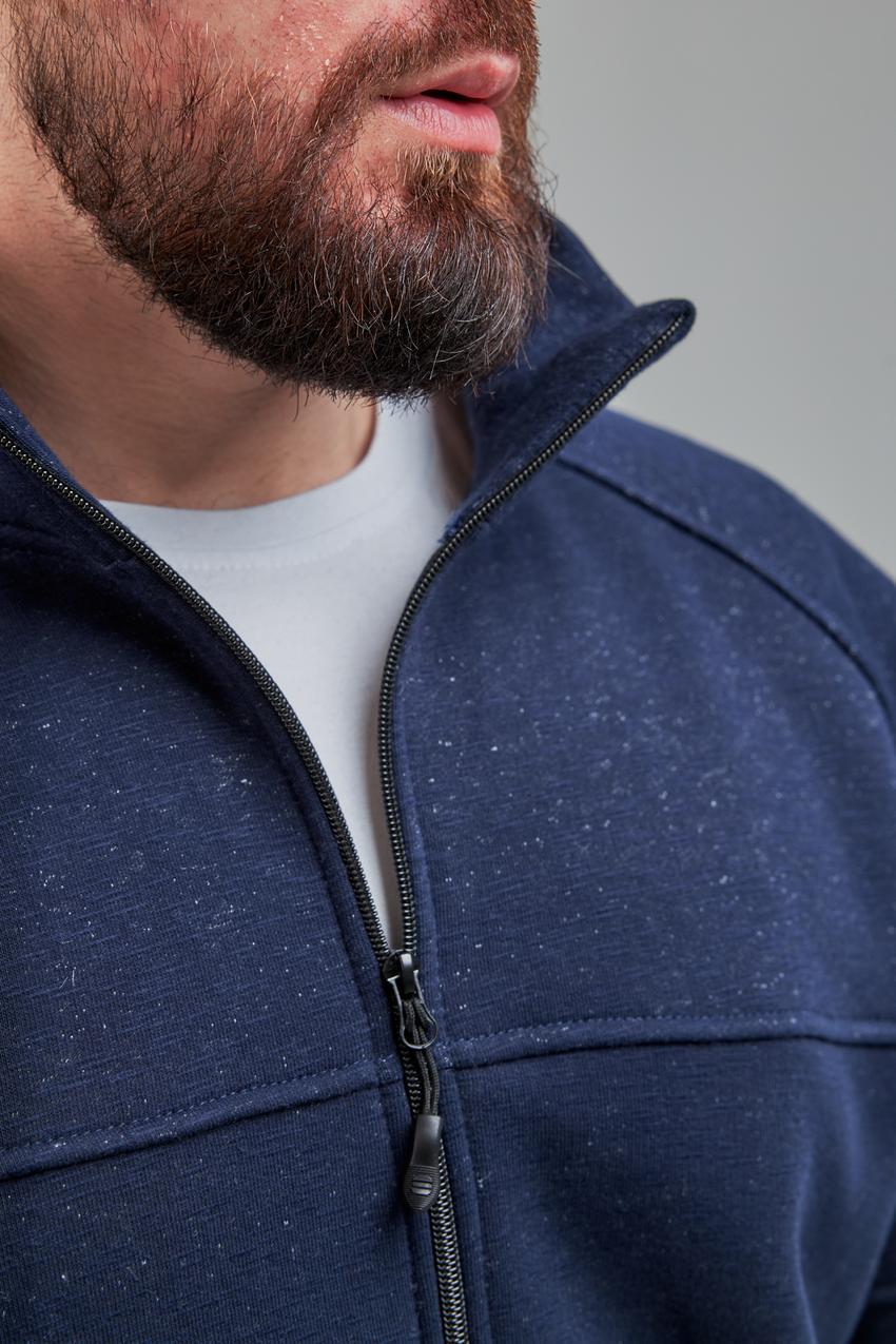 Кофта мужской М0143.4 на замке L Синий флам (637-1-62) - фото 6 Кофта мужской М0143.4 на замке L Синий флам (637-1-62) - фото 6