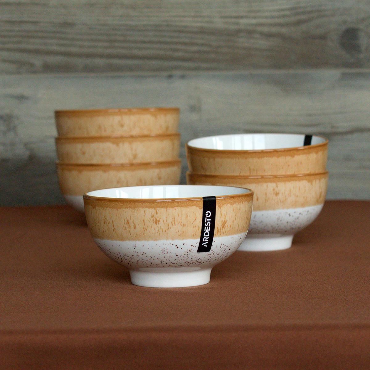 Набор тарелок Ardesto Siena 30 пр. Бело-Желтый (SBG) - фото 5 Набор тарелок Ardesto Siena 30 пр. Бело-Желтый (SBG) - фото 5