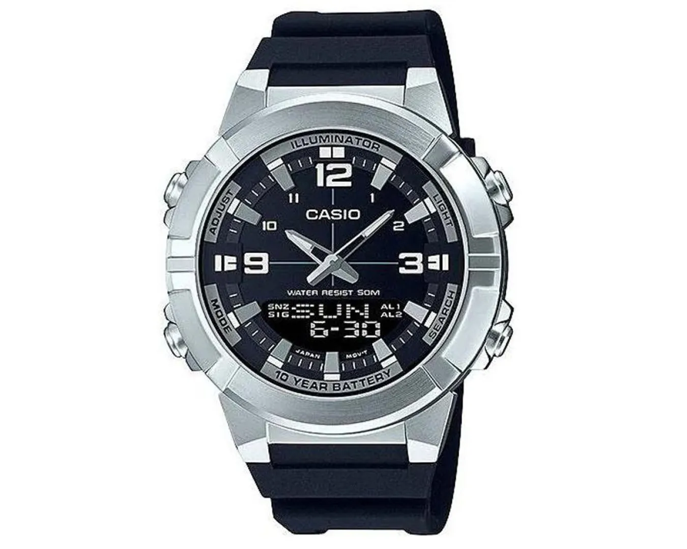 Наручний годинник чоловічий Casio AMW-870-1AVDF d 47 мм (2455281846)