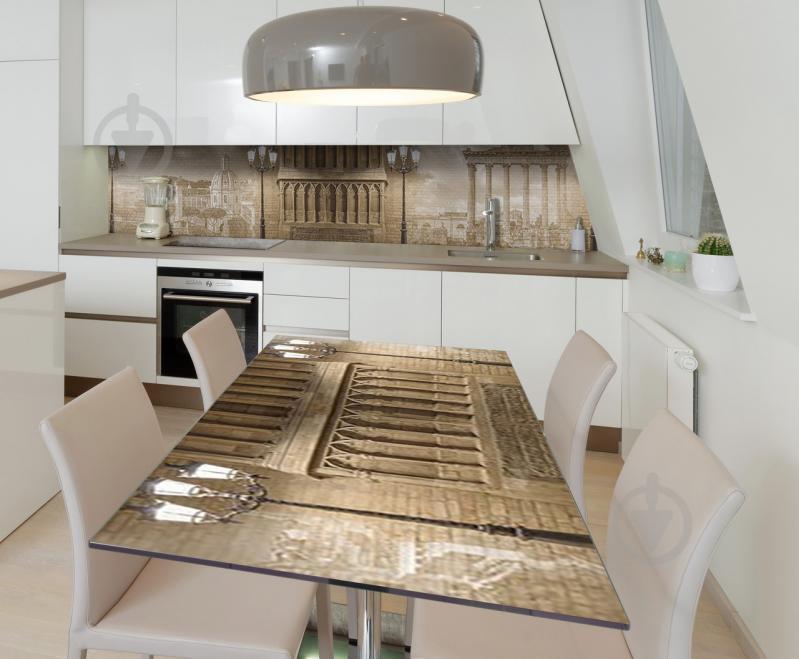 Наклейка виниловая на стол Zatarga  "3Д Античность" 650х1200 мм