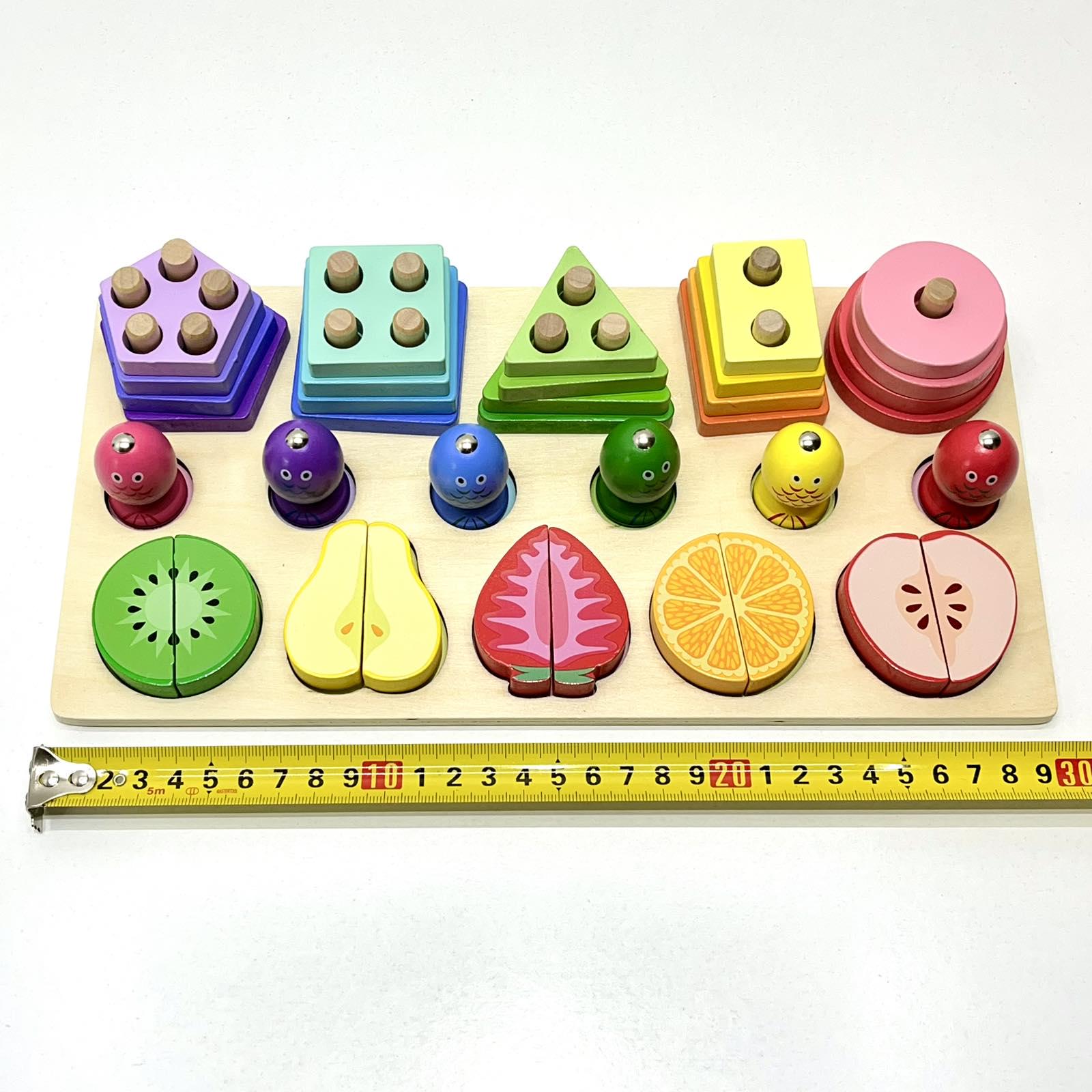 Деревянная доска логическая WToys сортер/геометрические фигуры/фрукты/магнитная игра рыбалка (68379) - фото 8 Деревянная доска логическая WToys сортер/геометрические фигуры/фрукты/магнитная игра рыбалка (68379) - фото 8