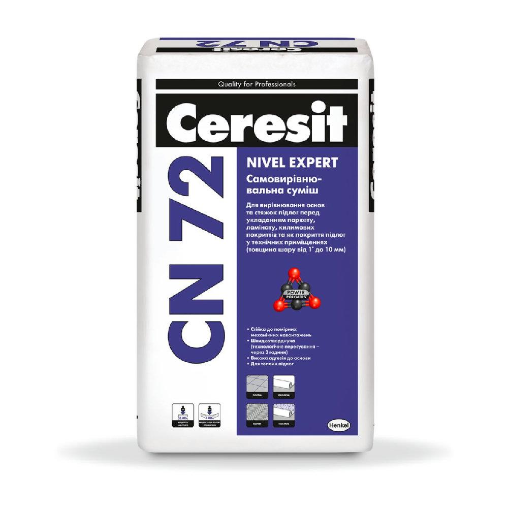 Ceresit CN 72/25 самовирівнювальна суміш Ceresit CN 72/25 самовирівнювальна суміш