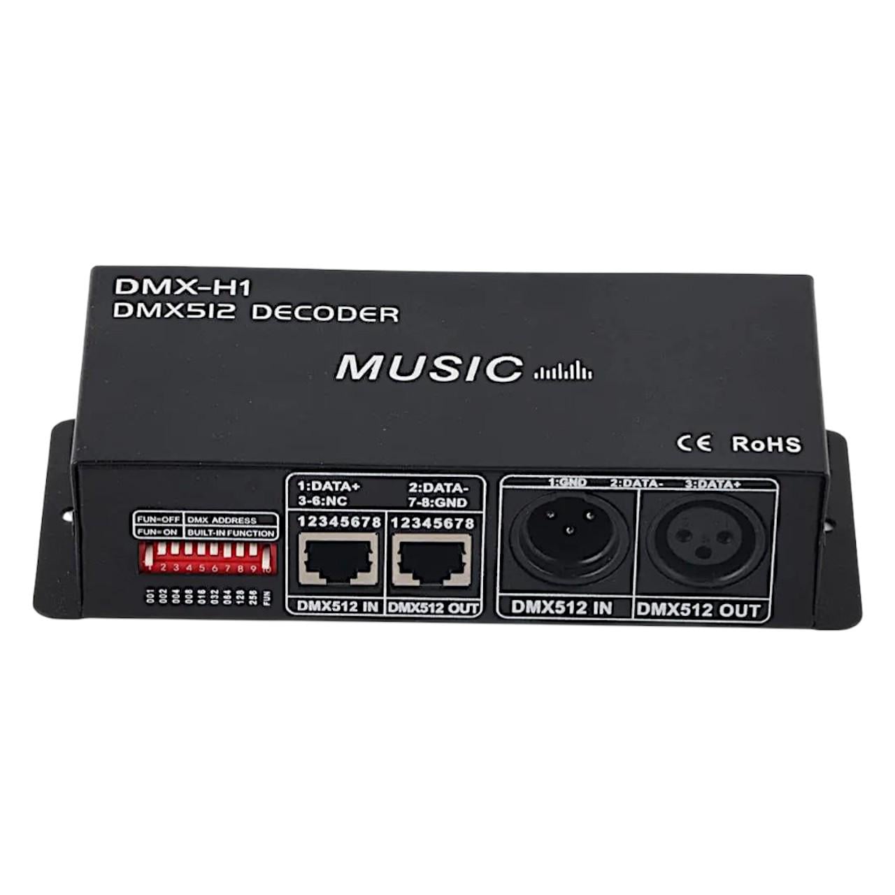 Декодер-DMX XZCET 3-канальний RGB LED контролер-димер 12A DC 12-24V (33137843) Декодер-DMX XZCET 3-канальний RGB LED контролер-димер 12A DC 12-24V (33137843)