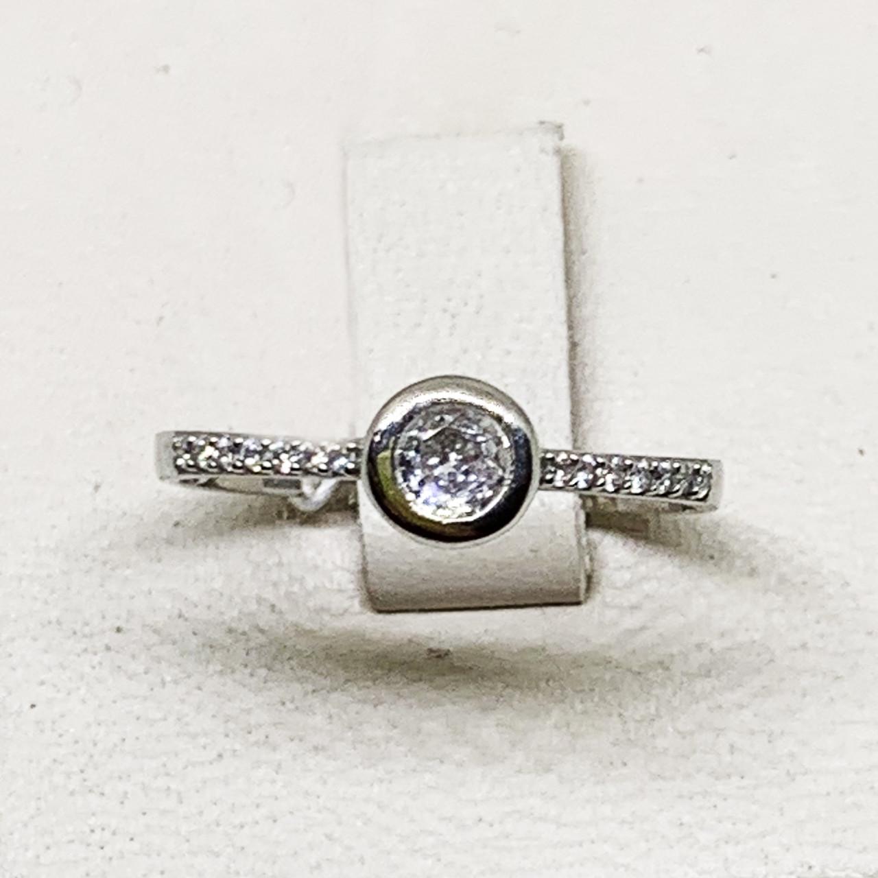 Кольцо серебряное с кубическим цирконием р. 17,5 1,55 г (1717089492)