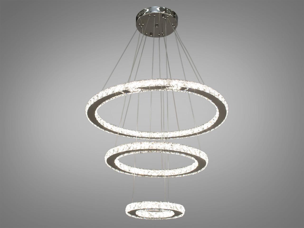 Люстра хрустальная для зала 7201W/650+450+250HR (2437589213)