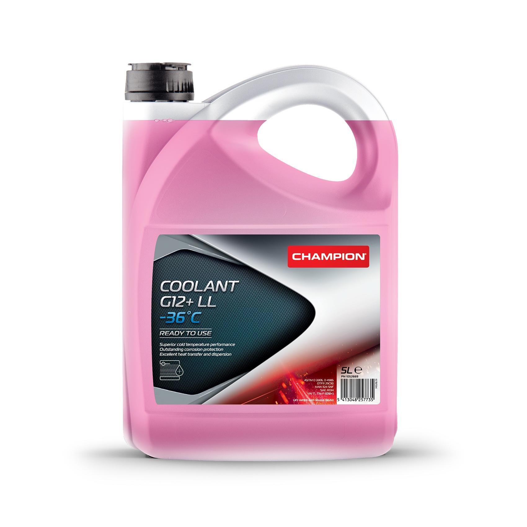 Рідина охолоджуюча Champion COOLANT G12+ LL -36 °C 5 л