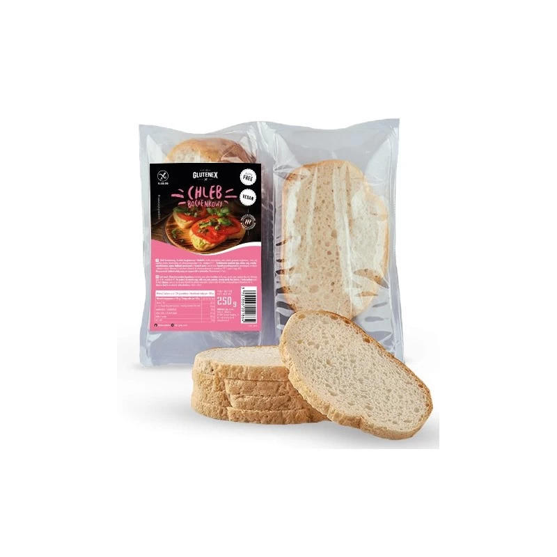 Хлеб без глютена Glutenex 250 г бутербродный веганский (5901866001864)