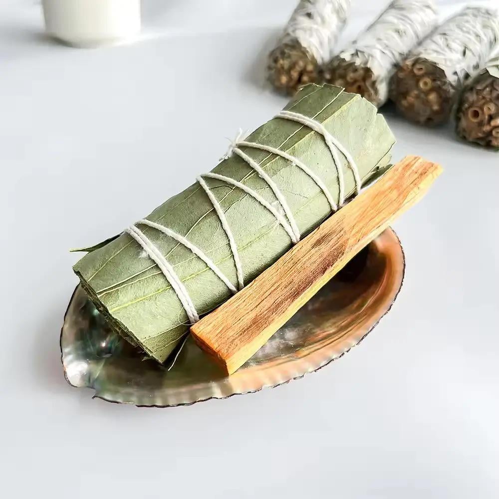 Скрутка для окуривания травяная Эвкалипт пучок благовоний вязанка (10-13) - фото 5 Скрутка для окуривания травяная Эвкалипт пучок благовоний вязанка (10-13) - фото 5