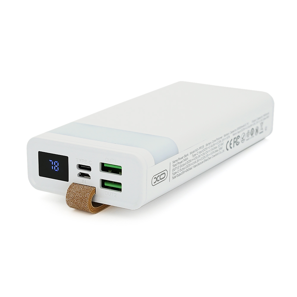 Повербанк XO-PR129 20000 mAh Micro/Type-C 2хUSB/Type-C QC 22,5W/PD 20W (YUT_V6164)