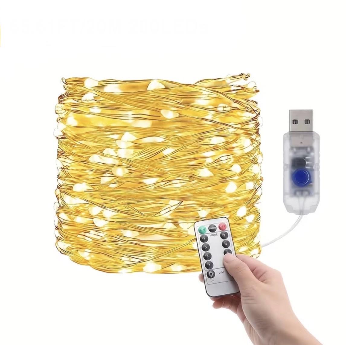 Гирлянда роса USB с пультом 10 м (2812353029)