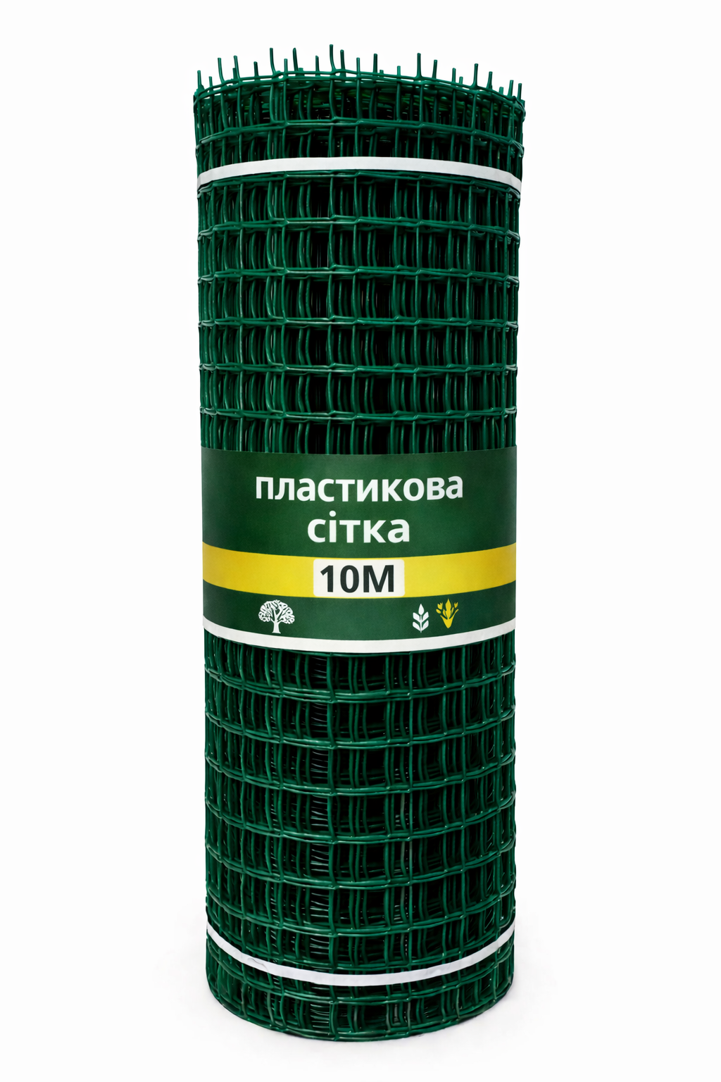 Сетка пластиковая Клевер для заборов и сада 50х50 мм/1х10 м Темно-зеленый (32373490) Сетка пластиковая Клевер для заборов и сада 50х50 мм/1х10 м Темно-зеленый (32373490)