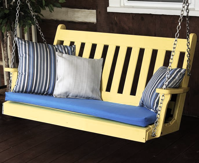 Диван-качеля садовая из дерева Матмата Лимонад (СКЛ-001451) - фото 1 Диван-качеля садовая из дерева Матмата Лимонад (СКЛ-001451) - фото 1