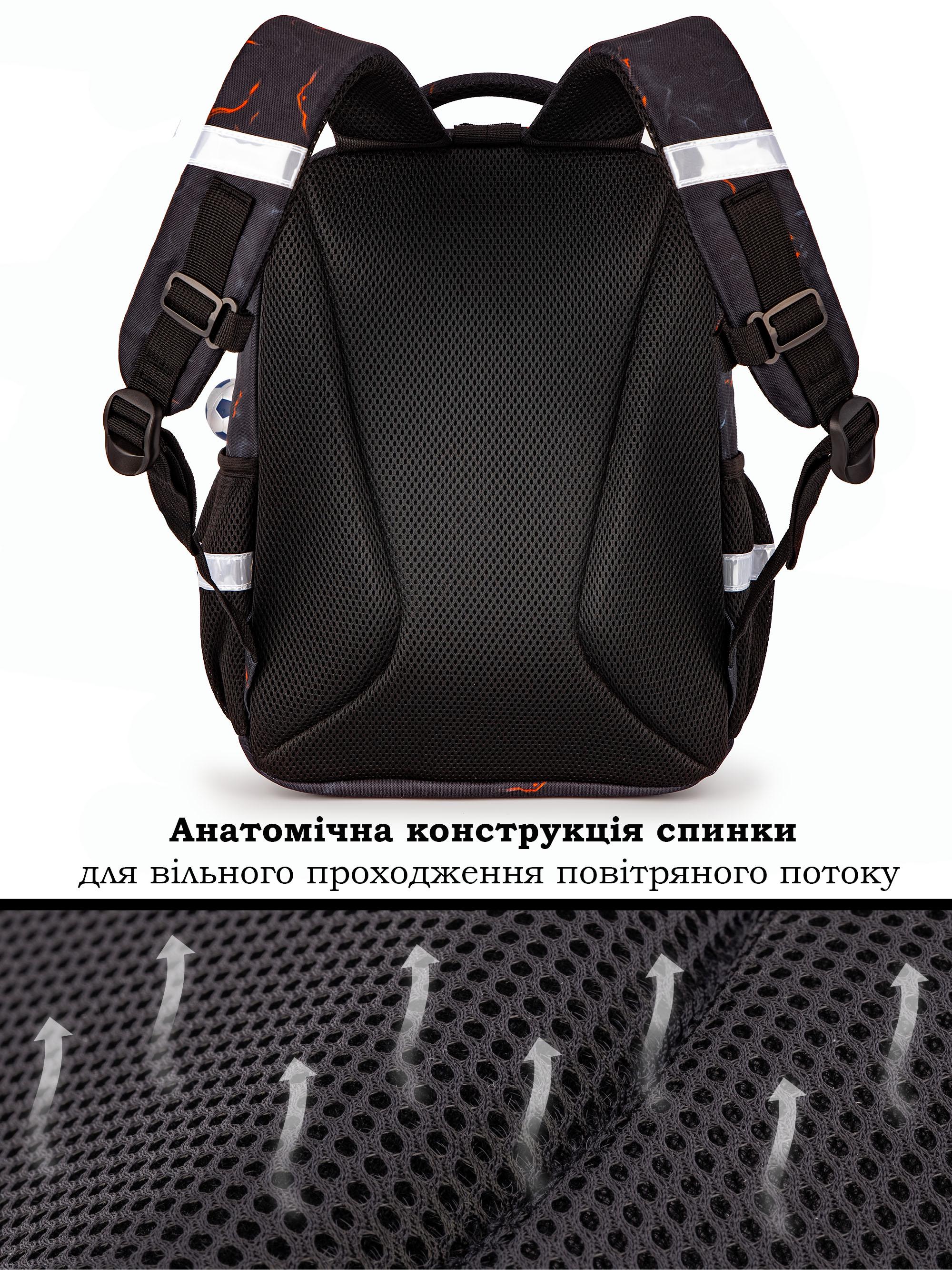 Шкільний рюкзак для хлопчика School Standard М'яч ортопедичний для першокласника 38х30х18 см (150-18) - фото 6 Шкільний рюкзак для хлопчика School Standard М'яч ортопедичний для першокласника 38х30х18 см (150-18) - фото 6