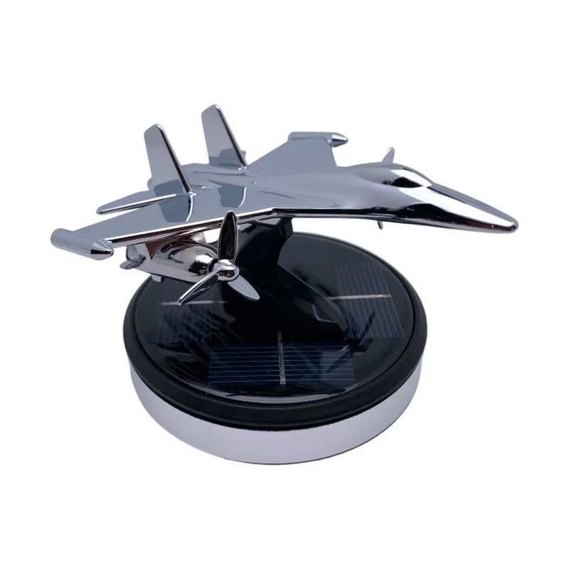 Ароматизатор автомобильный на торпеду Истребитель Silver (Leader-4397) - фото 5