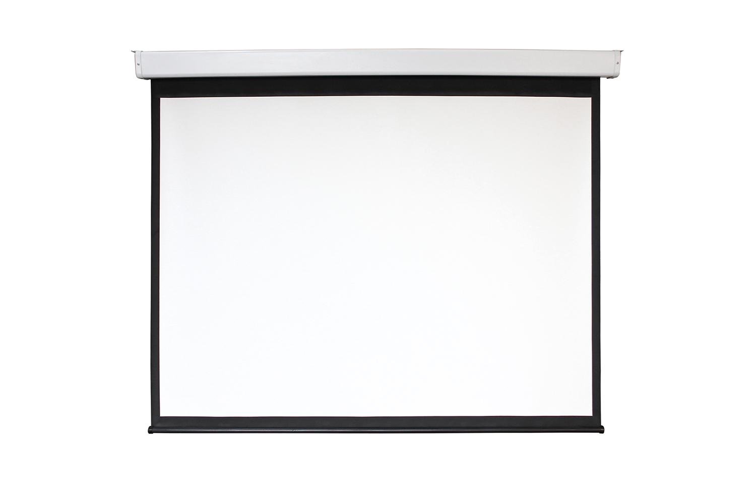 Экран для проекторов моторизованный 2E на стену на потолок 100" 4: 3 Matte White (0043100E)