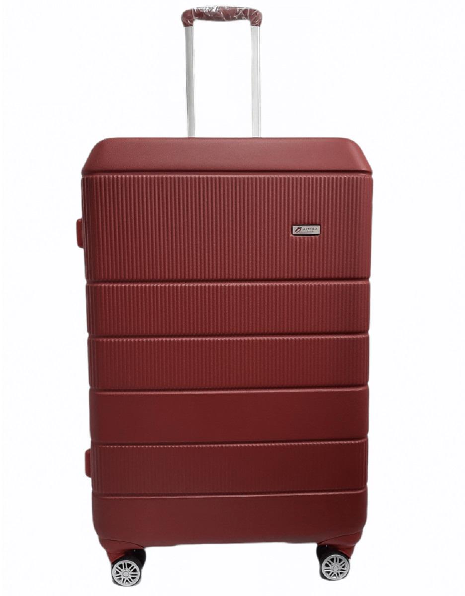 Чемодан пластиковый AIRTEX 937 большой Бордовый (Ap00025)