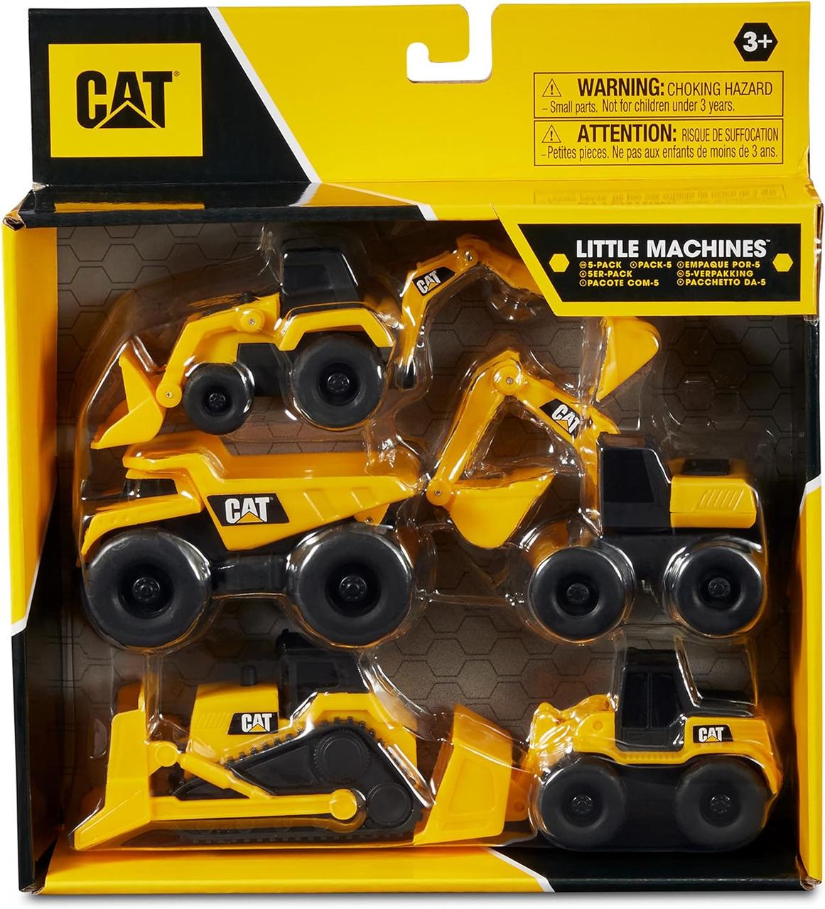 Набор спецтехники CAT ToysOfficial Little Machines самосвал/погрузчик/бульдозер/трактор/экскаватор
