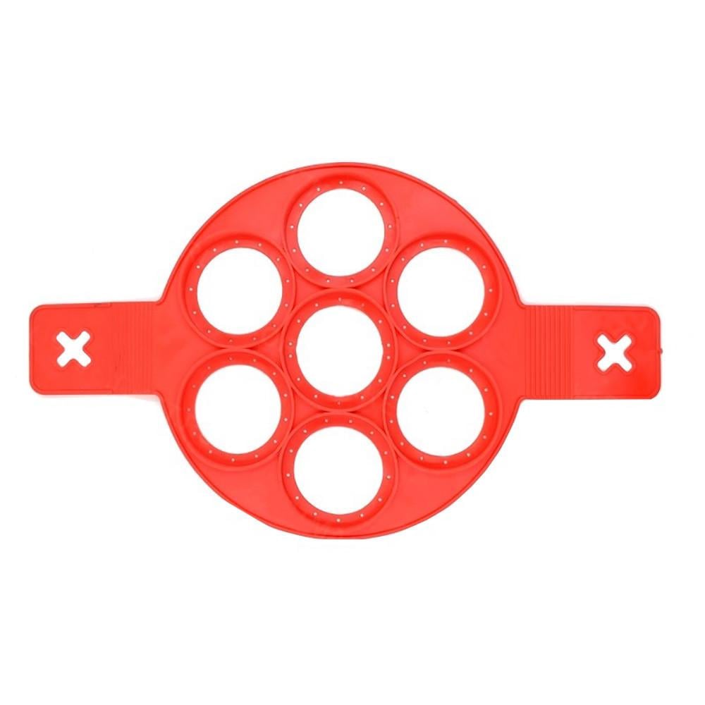 Силіконова форма для оладок Flippin Fantastic Cake Maker Червоний (130264)