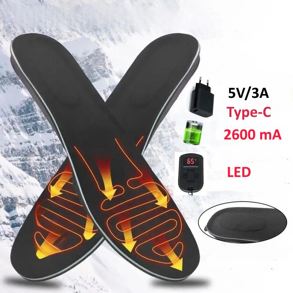 Стельки Inkon premium turbo ortholite led на пульте 2600 mAh fast charging 3A р. 41-46/L (22874710) - фото 2 Стельки Inkon premium turbo ortholite led на пульте 2600 mAh fast charging 3A р. 41-46/L (22874710) - фото 2