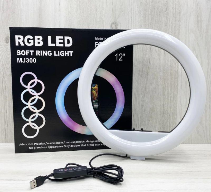 Кольцо селфи светодиодное с RGB-подсветкой Soft Ring Light MJ330 (11073418) - фото 8