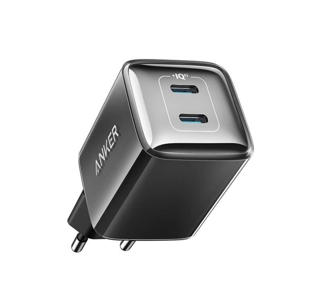 Зарядний пристрій Anker PowerPort 521 Nano Pro 40W 2xUSB-C PIQ 3.0 Black (A2038G22)