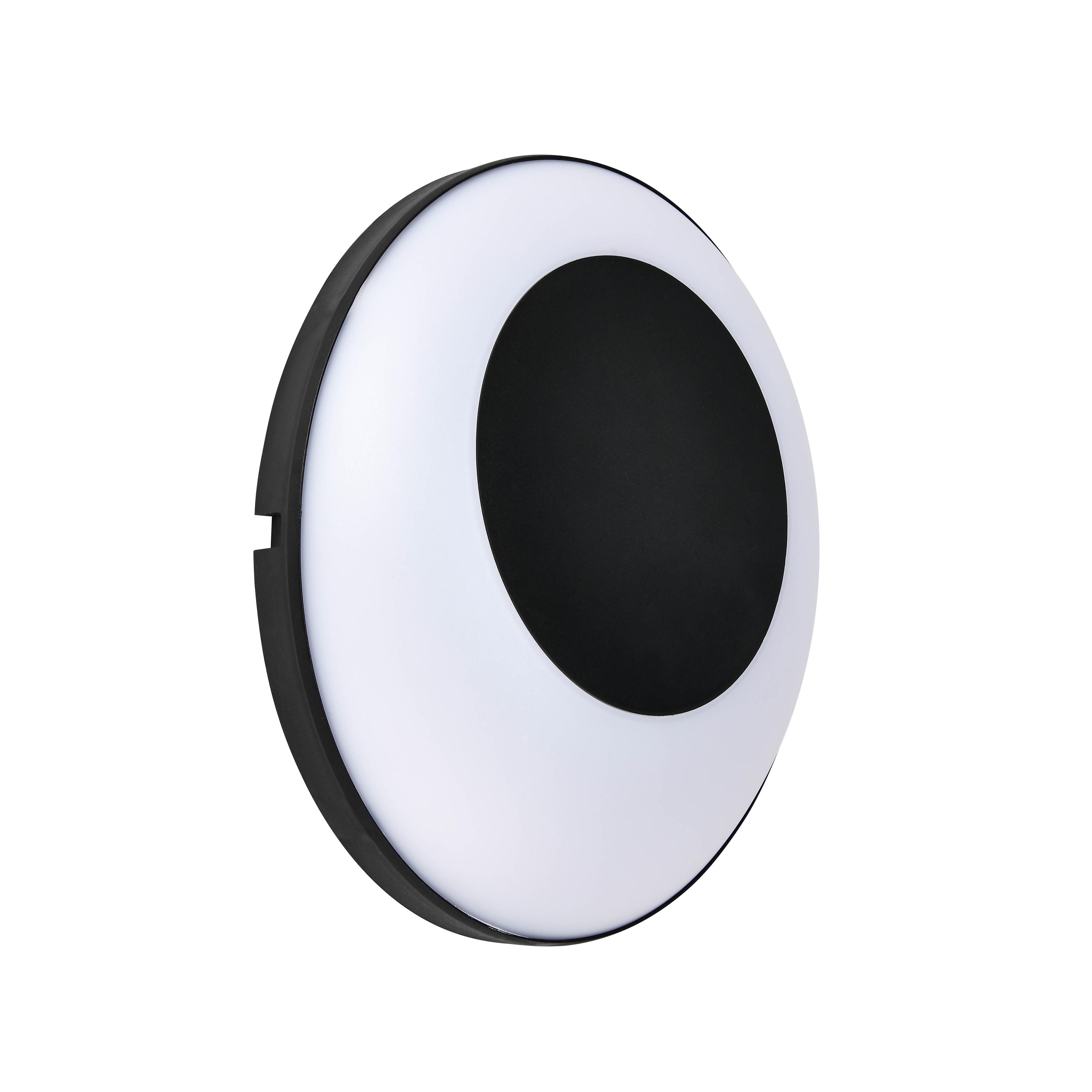 Світильник настінний фасадний HOROZ ELECTRIC CLEMENT 24W LED 4200K нейтральне світло Чорний з білим