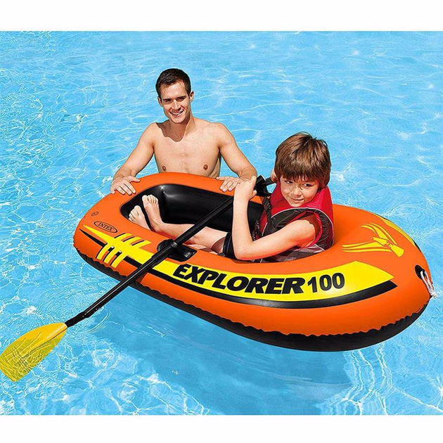 Лодка надувная Intex Explorer 100 Одноместная 147х84х36 см (58329) - фото 3