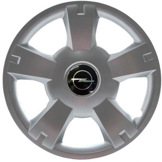Автомобильные колпаки SKS 201 R14 с логотипом Opel 4 шт. Серебристый